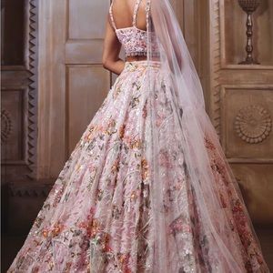 Pink lengha by Label Priyanka Kar bought from Pernias pop up shop. Tags on.